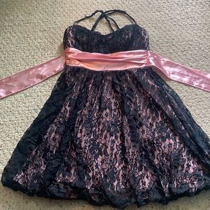 Small Pink and Black Dress